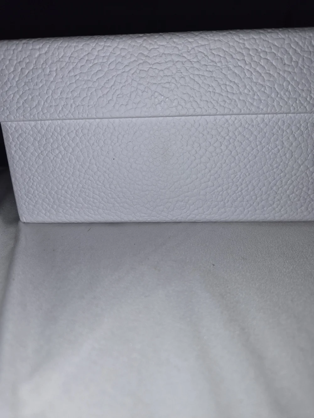DIOR White Pebbled Gift Box 9 x 9 x 4 W Ribbon + Tissue